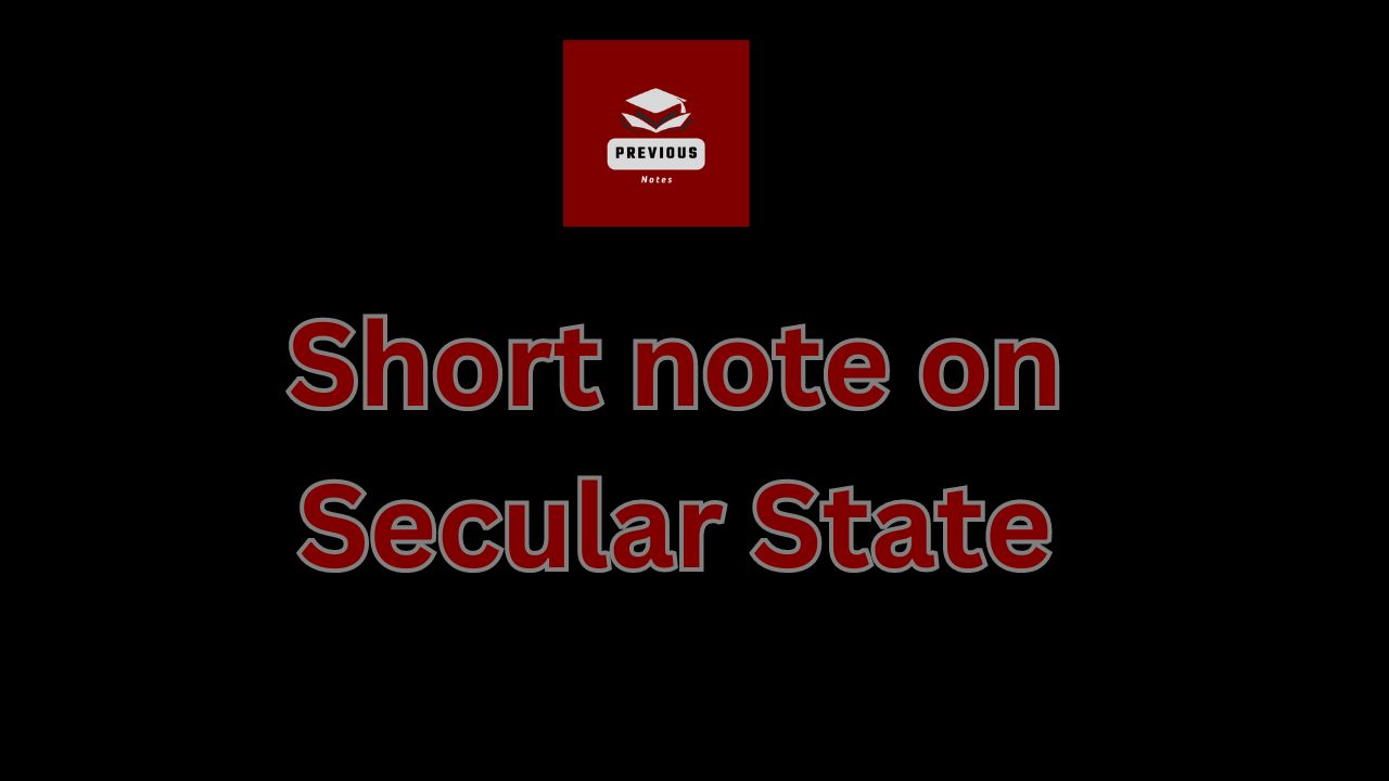 Short Note on Secular State