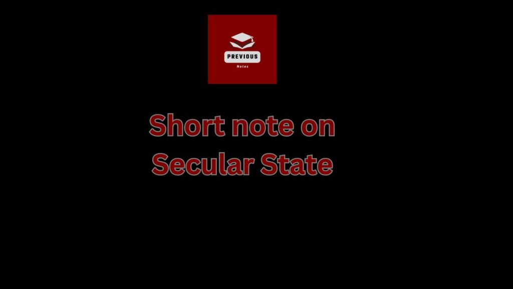 Secular State