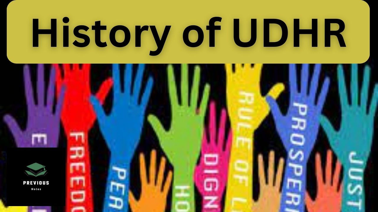 UDHR notes: history of UDHR