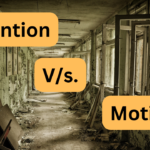 Difference between Intention and motive