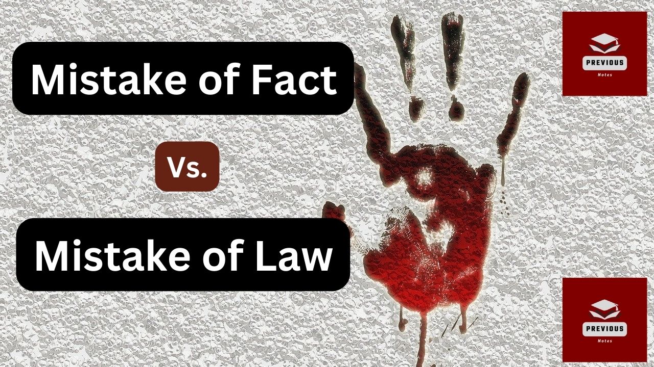 Mistake of Fact Vs. Mistake of Law | Sec. 76 of IPC